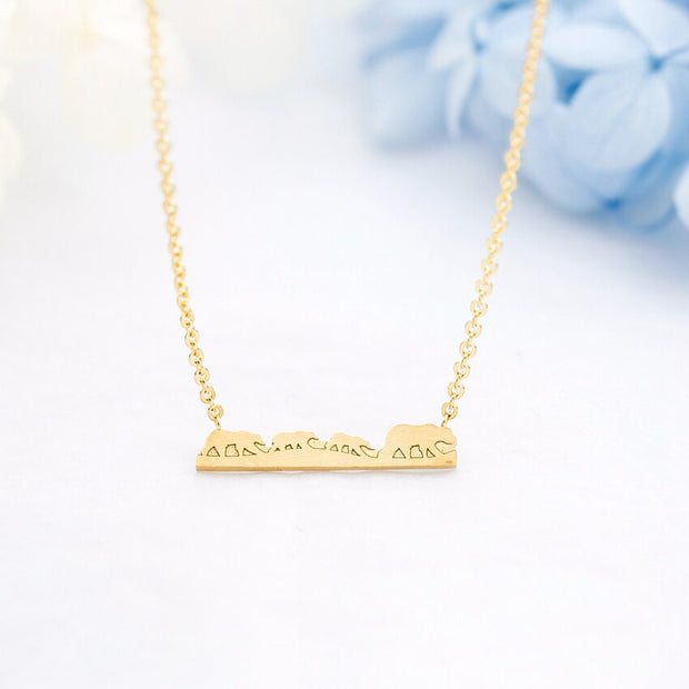 Gold Silver Color Children Baby Bear Necklaces