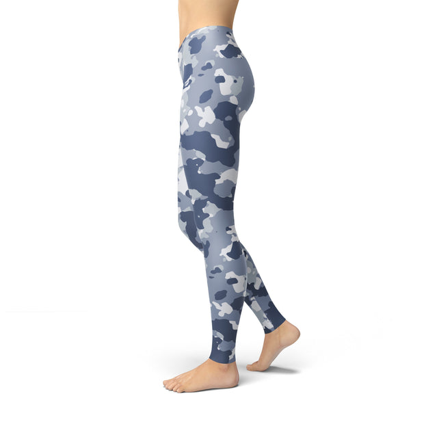 Jean Dark Blue Camo Leggings