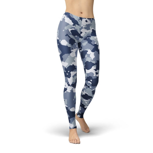 Jean Dark Blue Camo Leggings